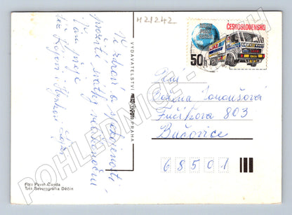 Pohlednice velikonoční kraslice pomlázka LIAZ (M21242)