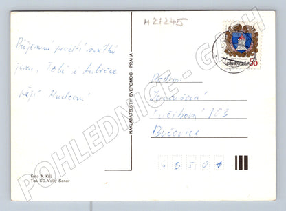 Pohlednice velikonoční kraslice jarní květiny (M21245)