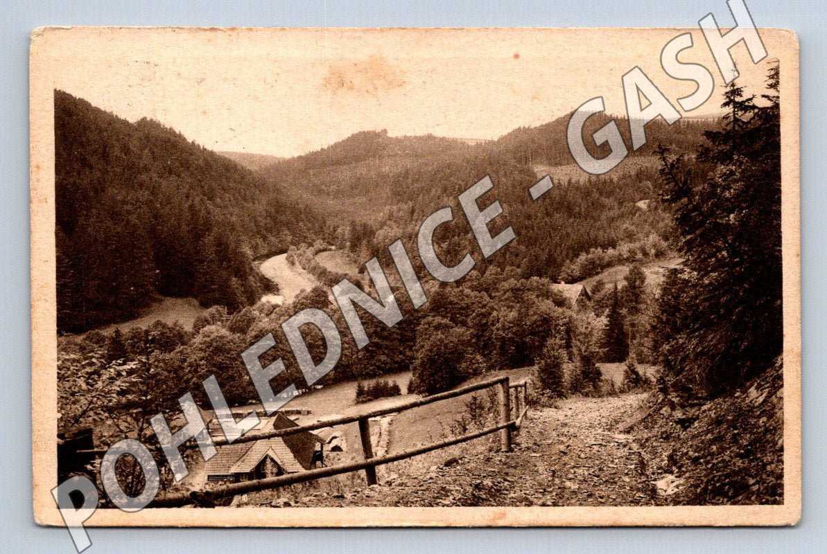 Pohlednice Pekelské údolí u Náchoda 1925 (M2125)