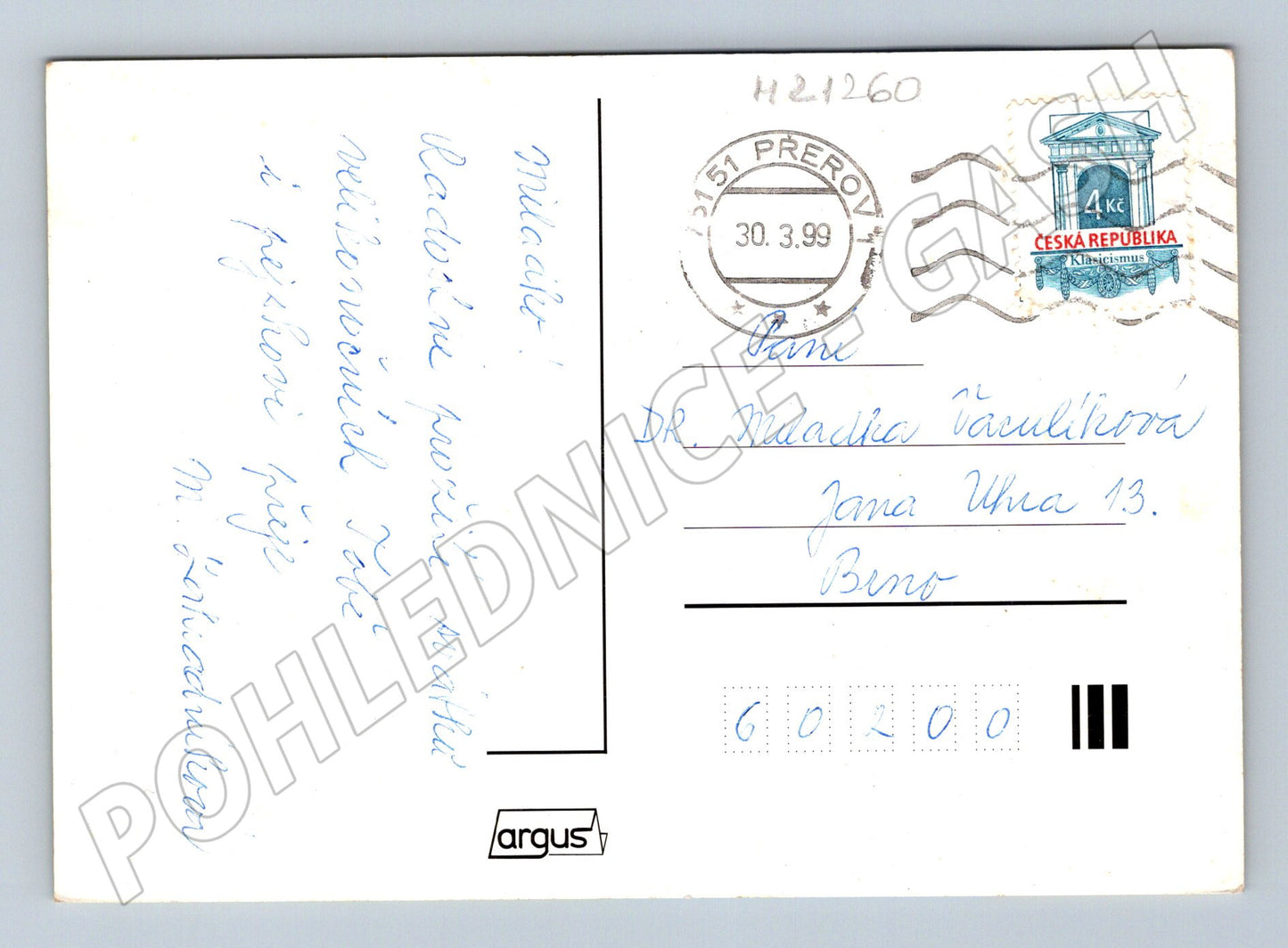 Pohlednice velikonoční zajíčci kraslice 1999 (M21260)