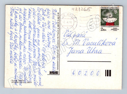 Pohlednice etnografie kraslice květiny 1993 (M21265)