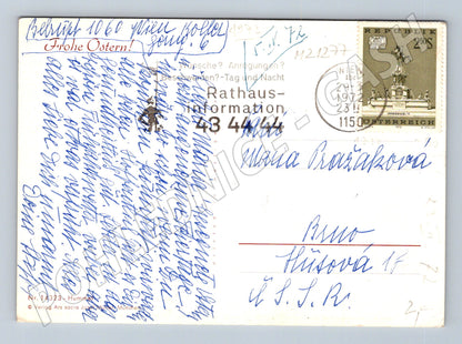 Pohlednice Hummel velikonoční podpis 1972 (M21277)