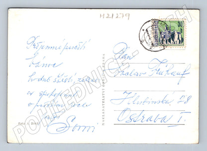 Pohlednice vánoční Veselé Vánoce malý formát (M21279)