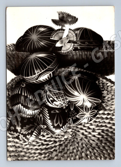 Pohlednice velikonoční zdobené kraslice 1975 (M21285)