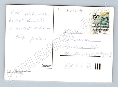 Pohlednice velikonoční Fischerová Kvěchová (M21287)