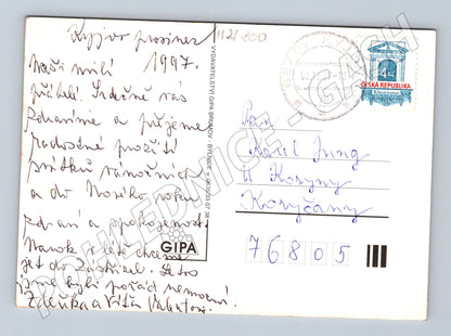 Pohlednice vánoční Radostné Vánoce 1997 zaslaná (M21300)