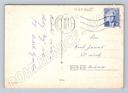 Pohlednice vánoční barevné ozdoby do 1950 (M21325)