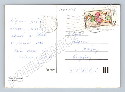 Pohlednice vánoční Veselé Vánoce známka 1984 (M21398)