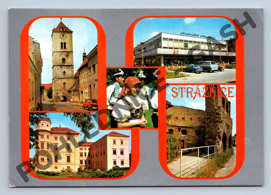 Pohlednice Strážnice – památky a folklór (M214)