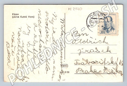 Pohlednice Kácov okres Kutná Hora PP 1947 (M2140)
