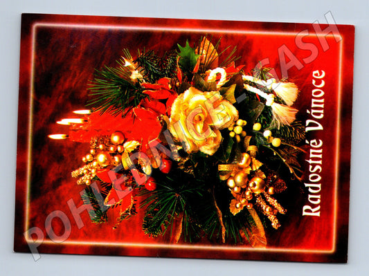 Pohlednice vánoční Radostné Vánoce 2001 (M21404)