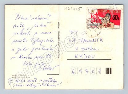 Pohlednice zimní motiv V Klimtová 1979 (M21415)