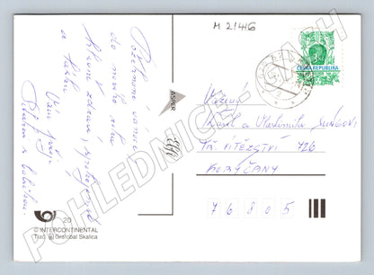 Pohlednice vánoční květina 1996 velký formát (M21416)