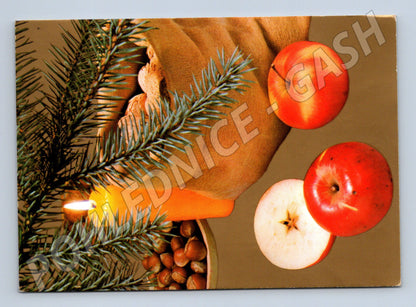 Pohlednice vánoční tradiční motiv 1981 (M21429)