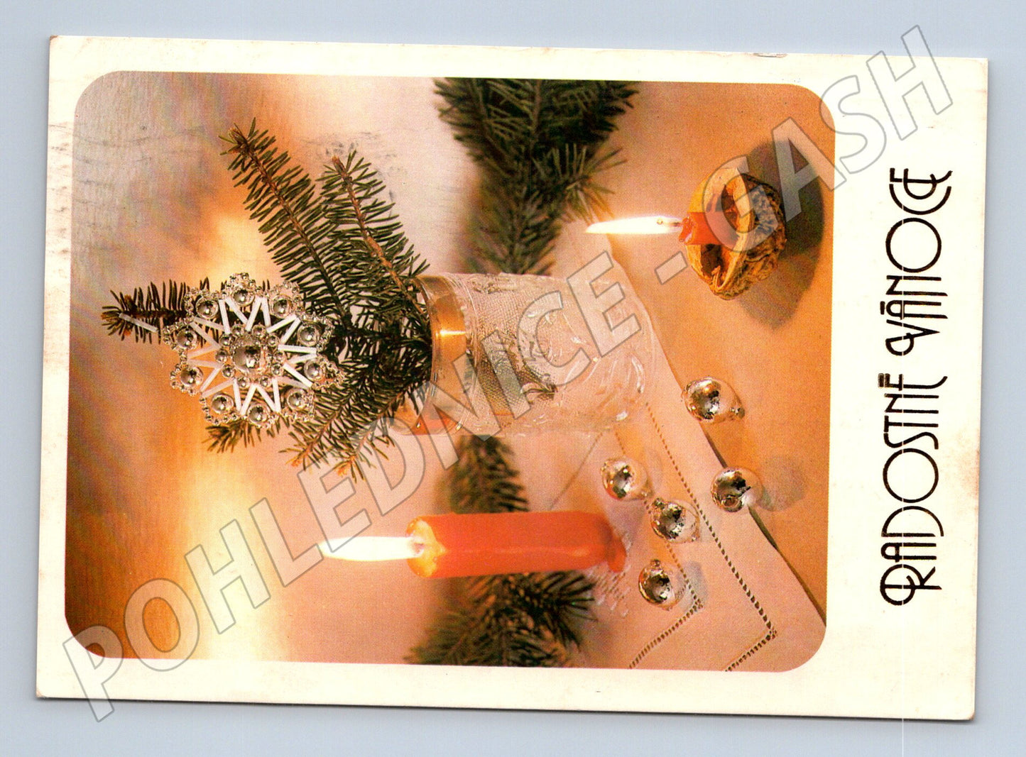 Pohlednice vánoční Radostné Vánoce 1976 (M21434)