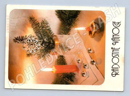 Pohlednice vánoční Radostné Vánoce 1976 (M21434)