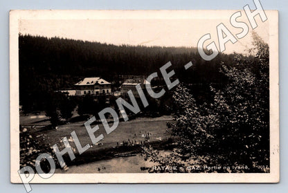 Pohlednice Rataje nad Sázavou partie na Ivaně PP 1933 (M2144)