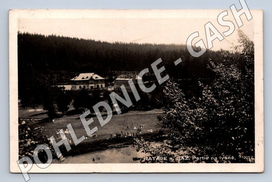 Pohlednice Rataje nad Sázavou partie na Ivaně PP 1933 (M2144)