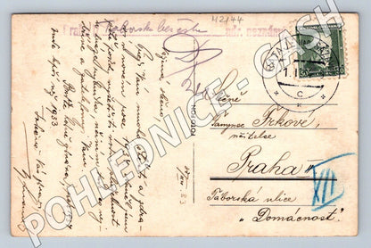 Pohlednice Rataje nad Sázavou partie na Ivaně PP 1933 (M2144)