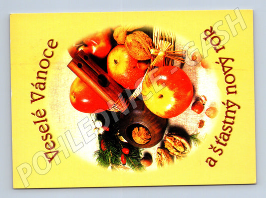 Pohlednice vánoční přání a známka 2000 (M21461)