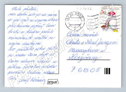 Pohlednice vánoční svíčka ozdoby vypsaná (M21472)