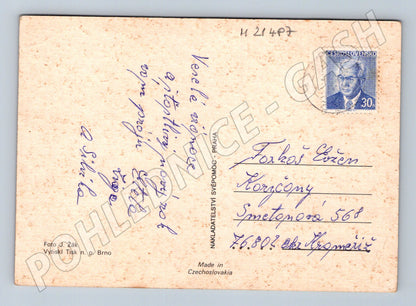 Pohlednice Veselé Vánoce prošlá poštou (M21487)