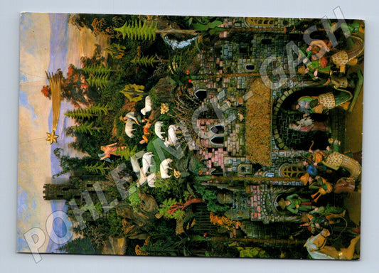 Pohlednice vánoční Třešťský betlém Brázda 1991 (M21498)