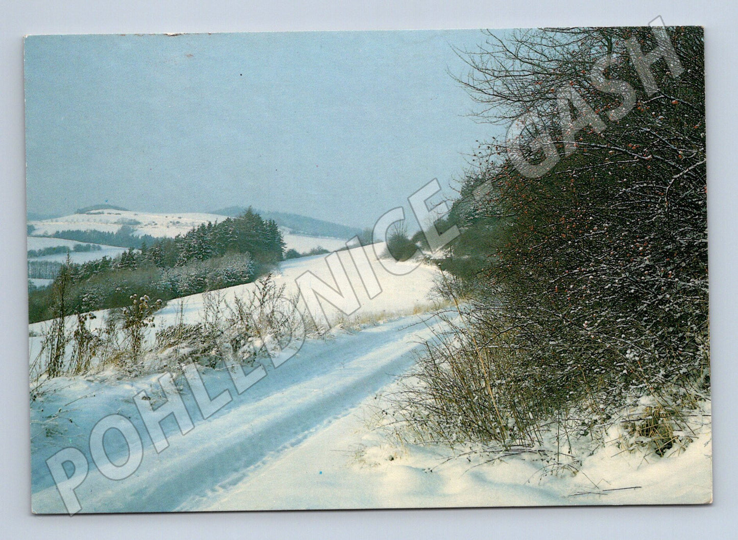 Pohlednice zimní česká krajina prošlá poštou (M21540)