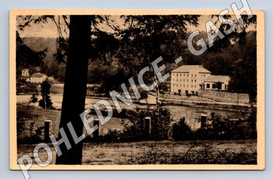 Pohlednice Červená nad Vltavou Pension Pazourek PP 1951 (M2155)