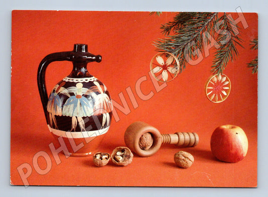 Pohlednice vánoční tradiční motiv odeslaná (M21559)