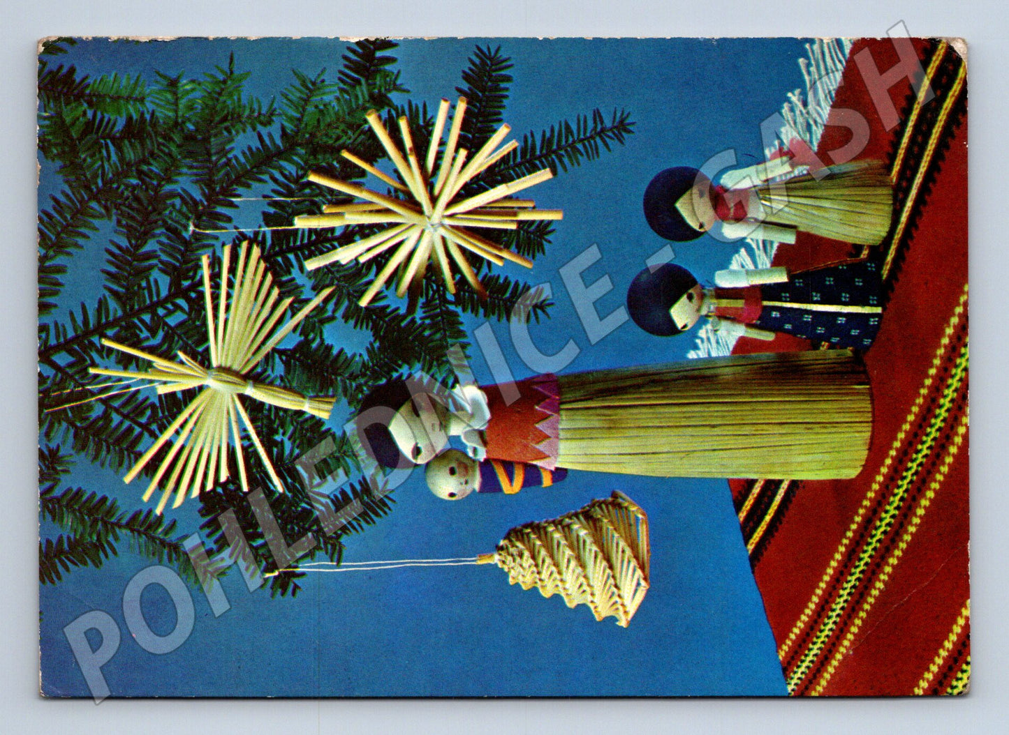 Pohlednice vánoční tradiční motiv 1972 (M21576)