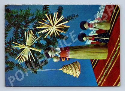 Pohlednice vánoční tradiční motiv 1972 (M21576)