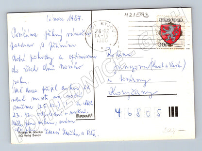 Pohlednice ilustrace M Stecker odeslaná 1987 (M21593)