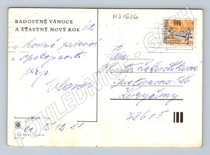 Pohlednice Josef Lada zimní krajina 1981 (M21626)