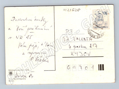 Pohlednice Josef Lada Zima na vesnici 1955 (M21628)