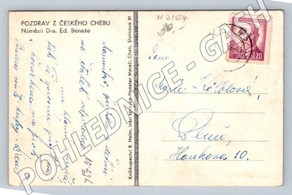 Pohlednice Cheb Náměstí Dr Edvarda Beneše (M2164)