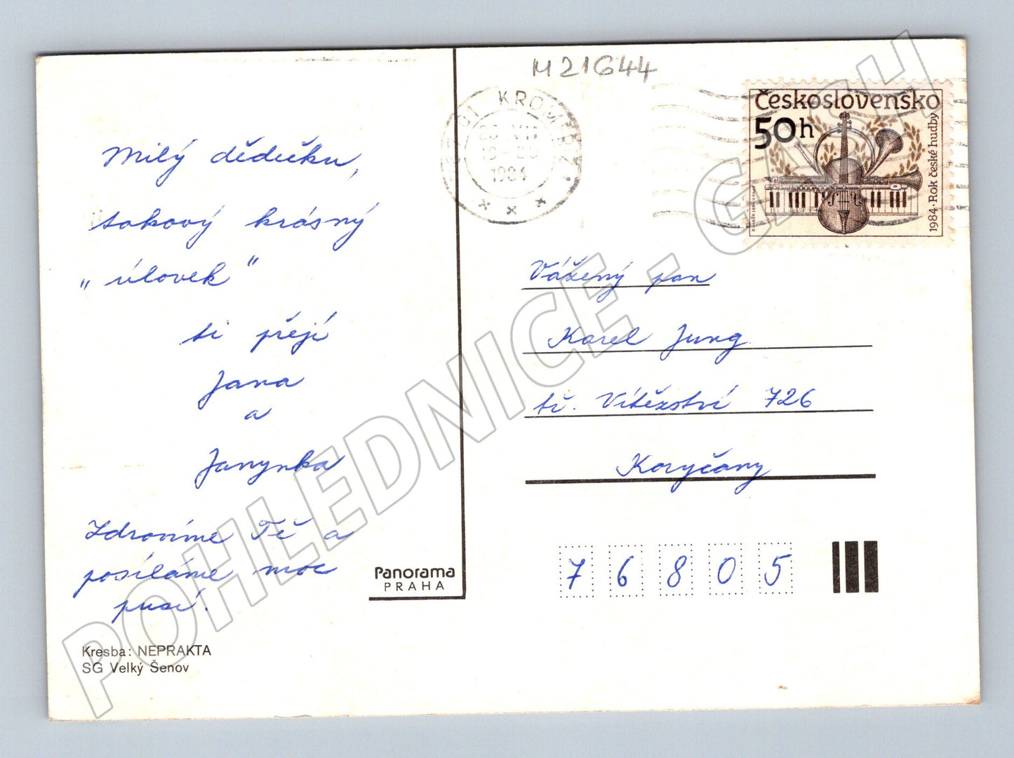 Pohlednice Neprakta houbař (M21644)