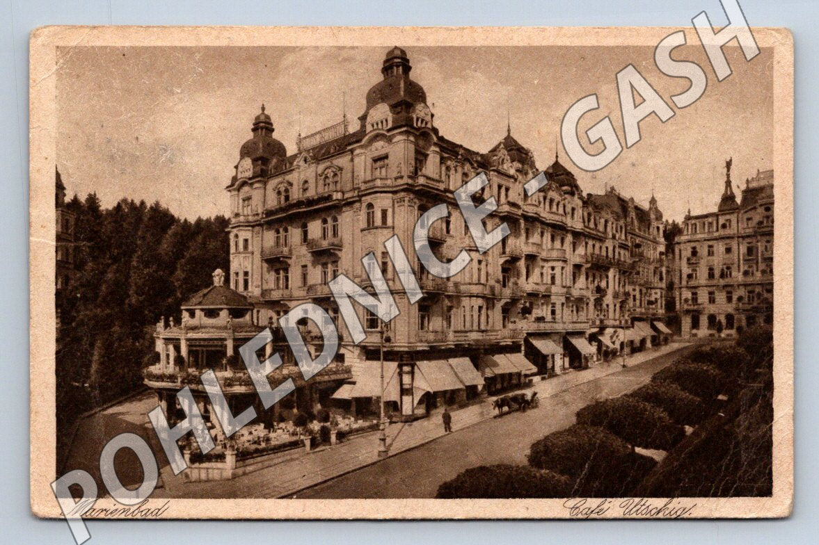 Pohlednice Mariánské Lázně Café Utschai (M2165)