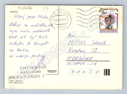 Pohlednice barzoj ruský chrt 1997 (M21656)