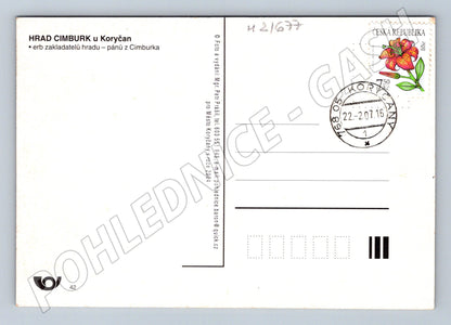Pohlednice hrad Cimburk Koryčany 2004 (M21677)