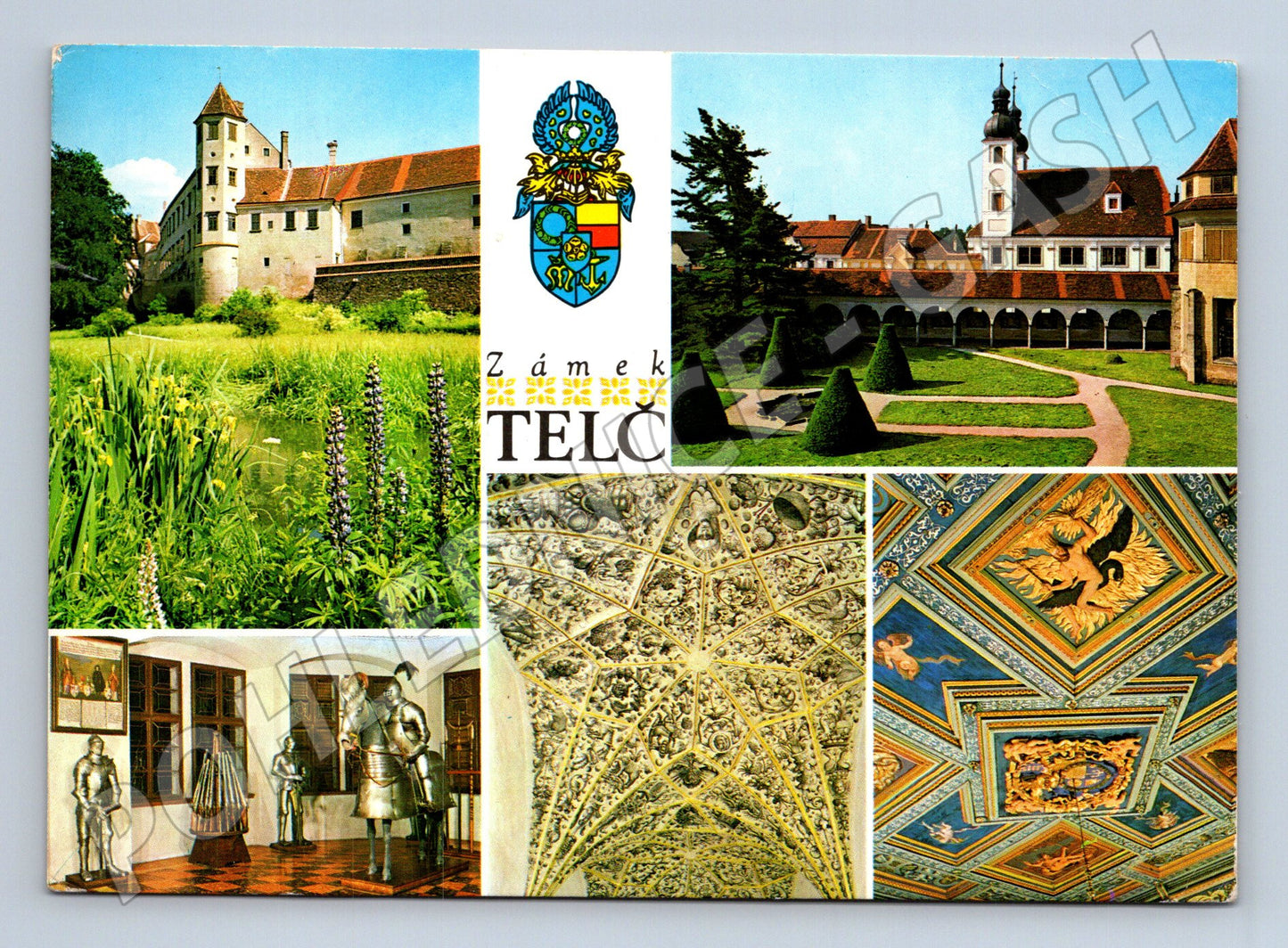 Pohlednice zámek Telč interiér 1974 (M21684)