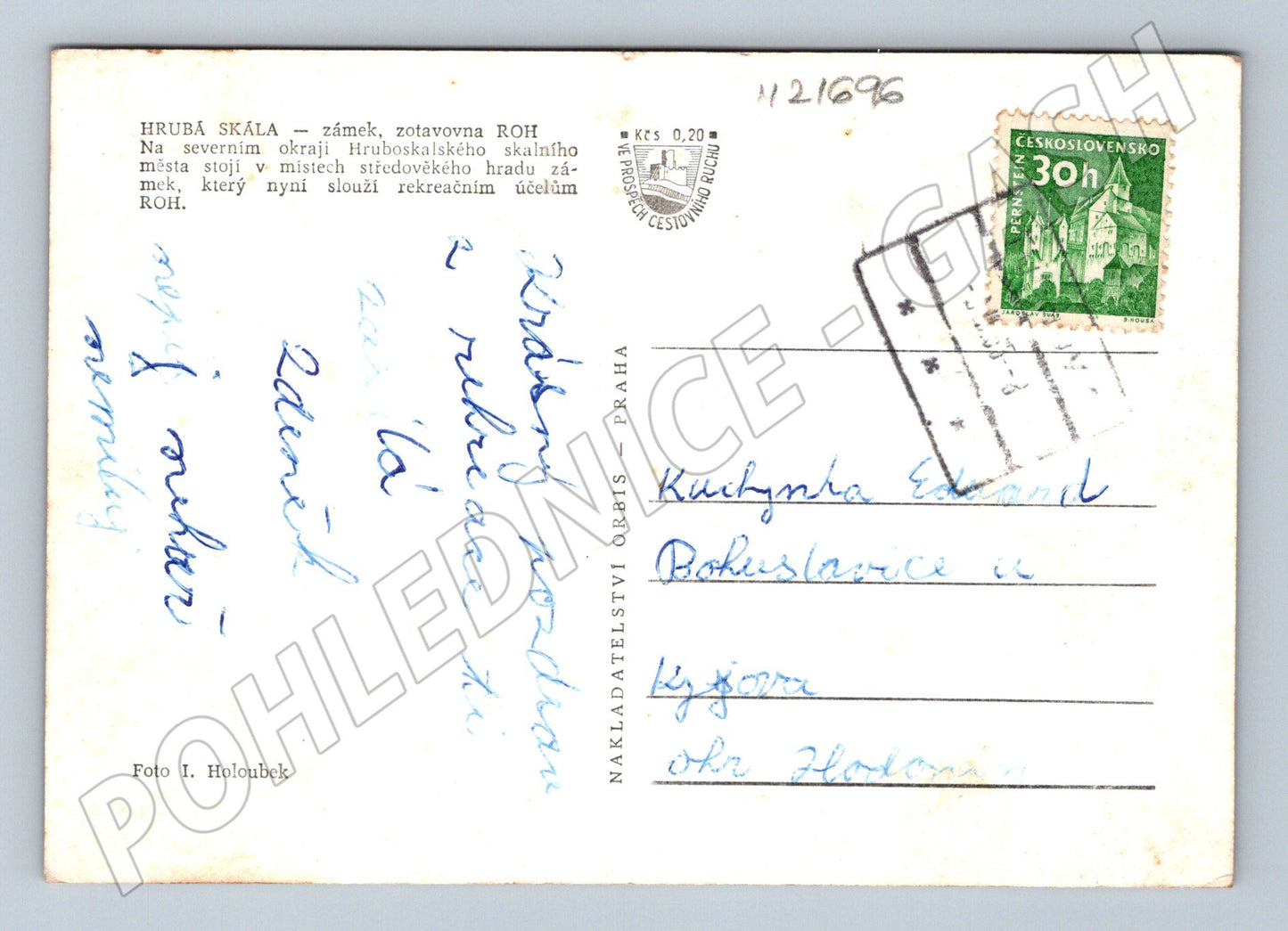 Pohlednice Hrubá Skála Orbis (M21696)