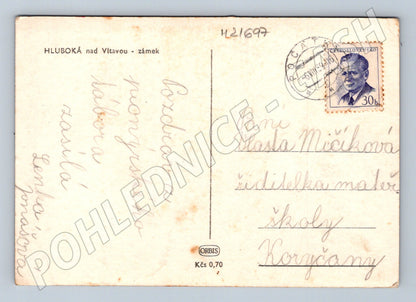 Pohlednice Hluboká nad Vltavou 1959 (M21697)