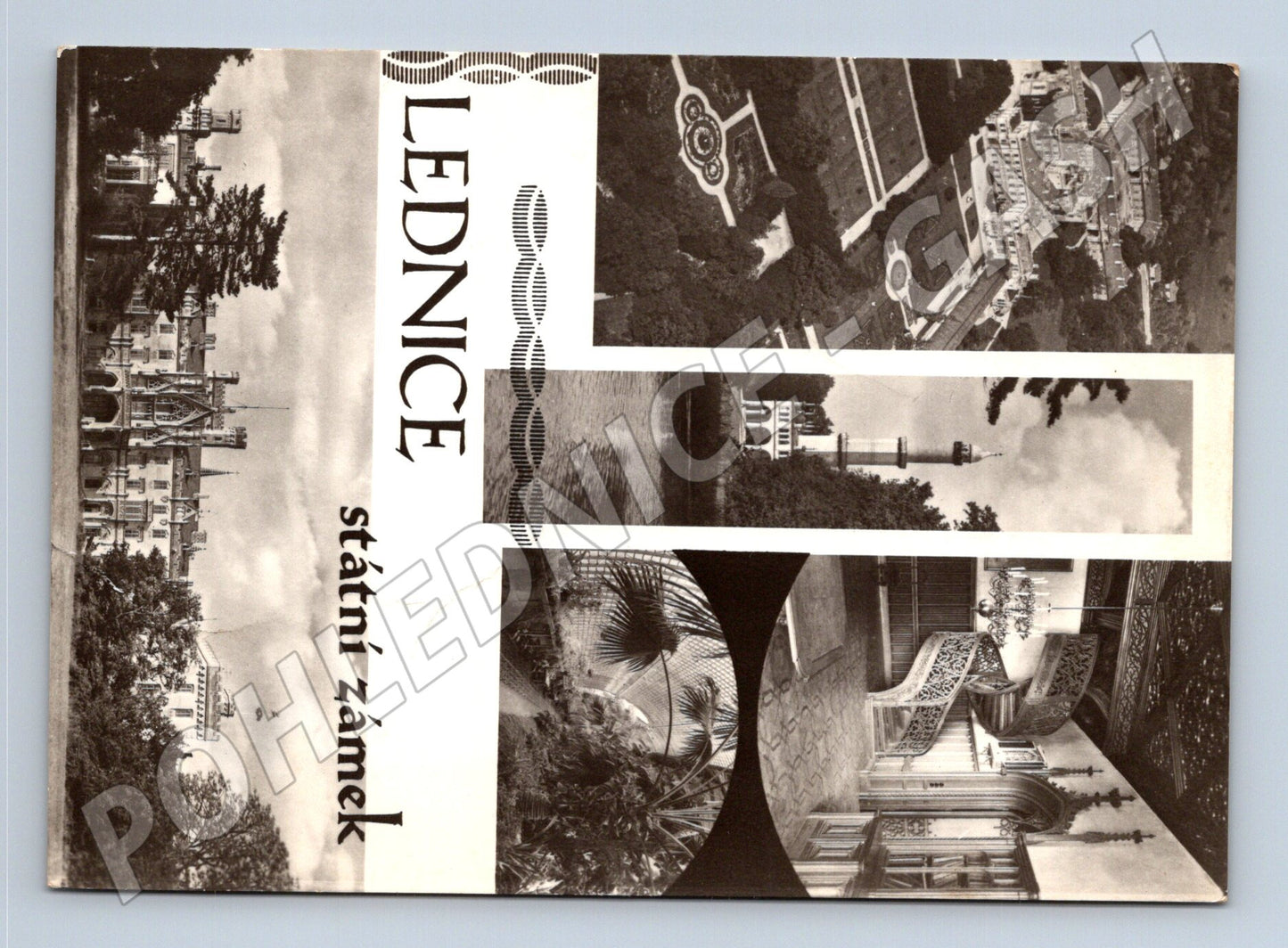 Pohlednice Lednice zámek prošlá (M21698)