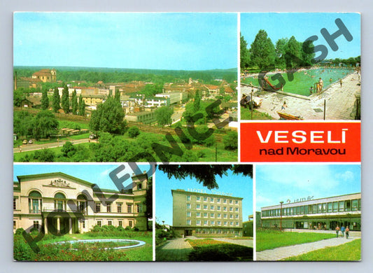 Pohlednice Veselí nad Moravou, více motivů (M217)