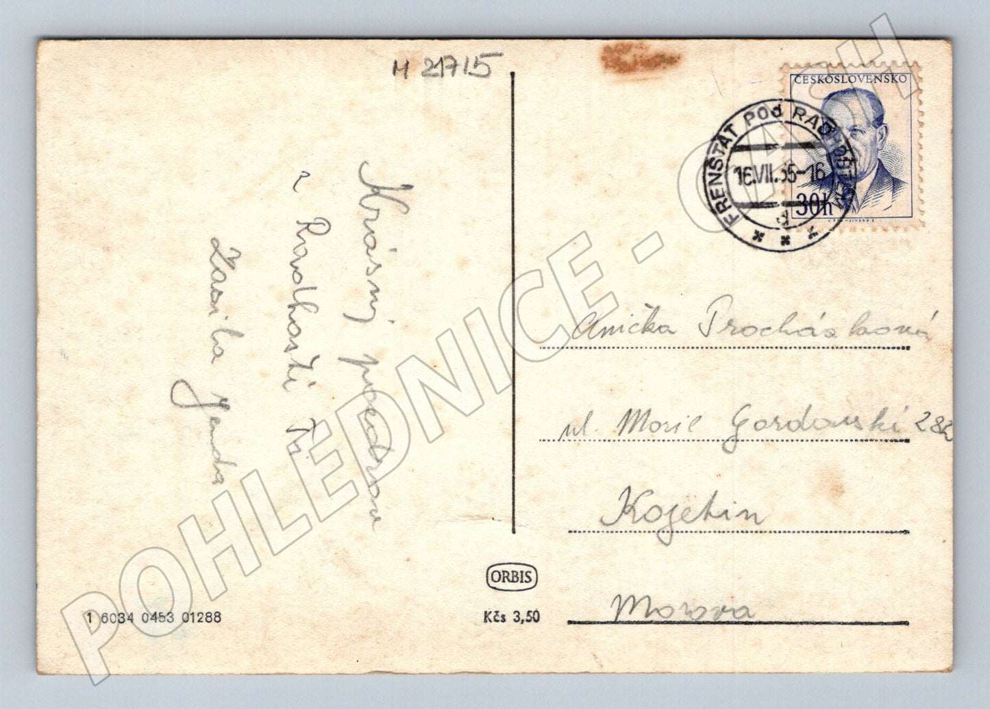 Pohlednice Pustevny Radhošť 1955 (M21715)