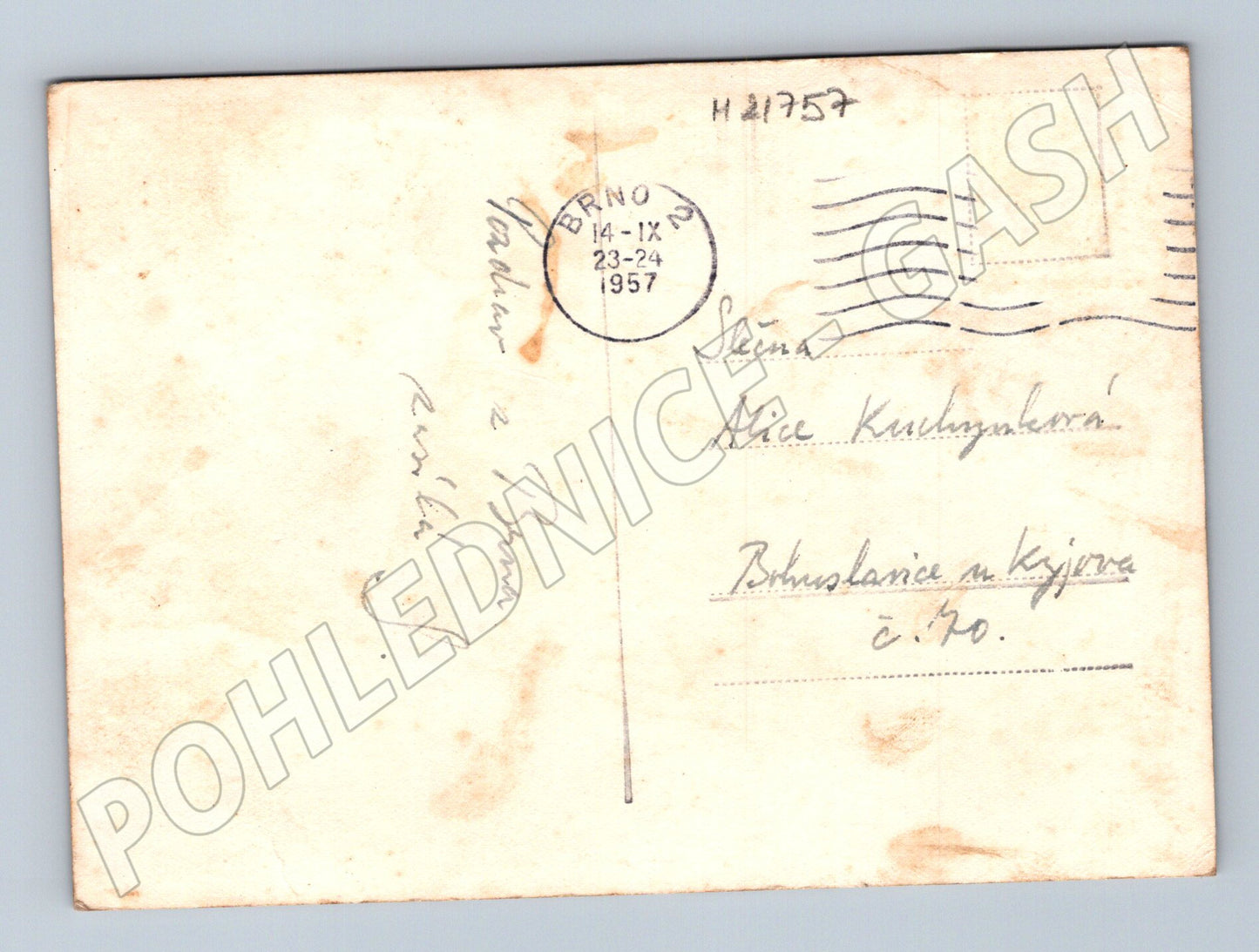 Pohlednice Brno výstava 1957 (M21757)
