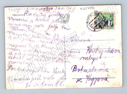Pohlednice Vémyslice děti louka (M21780)