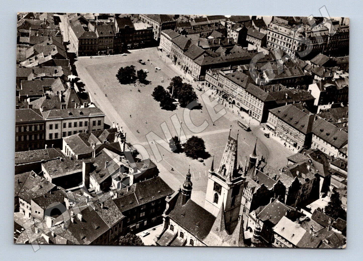 Pohlednice Litoměřice letecký pohled (M21789)