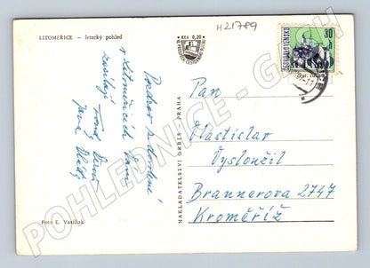 Pohlednice Litoměřice letecký pohled (M21789)
